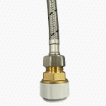 KeyPlumb 15mm x 1/2" Brass Push-Fit Male Straight Coupler Connector - Image 2