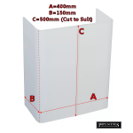 Boiler Box Pipe Cover 2 Piece Adjustable 50cm H x 40cm W x 15cm D - Image 2