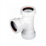 50mm / 52mm / 55mm Swept Tee Joint | Multifit Compression 2" Shower & Urinal Drain