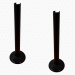 Black Radiator Pipe Cover Kit made Snap On 200mm Long - Image 2
