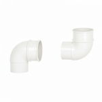 Gutter Swan Neck Down Pipe Rainwater Elbow Bend Set 68mm White for Drain Pipe