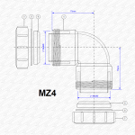 McAlpine MZ4 90° Elbow Bend – 2" Compression Multifit Drain Connector - Image 5