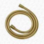 Brushed Brass 1.5m Smooth Flex Shower Hose | Anti-Twist & Easy Clean