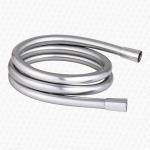 K.VIT 150cm Smooth Flex Anti Twist Shower Hose in Silver Easy Clean