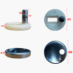 NEW Top Fix Toilet Seat Fittings Hinges Pins 10mm Pins WC - Image 3