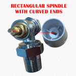 Replacement White Lockshield Radiator Valve Wheel Head Handle Cap Only - Image 6