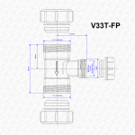 McAlpine V33T-FP Low Level Toilet Flush Pipe Overflow Tee Piece - Image 2