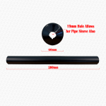 Black Radiator Pipe Cover Kit made Snap On 200mm Long - Image 5