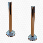 Chrome Effect Radiator Pipe Cover Kit made Snap On 200mm Long - Image 2