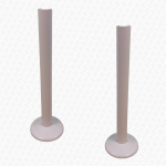 White Radiator Pipe Cover Kit made Snap On 200mm Long - Image 2