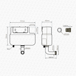 Roper Rhodes Concealed Furniture Toilet Cistern for Comfort Height Tall Pans Chrome Button - Image 4