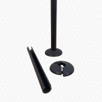 Anthracite Grey Radiator Pipe Cover Kit made Snap On 200mm Long - Image 4