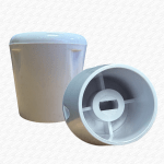 2 x Replacement White Lockshield Radiator Valve Wheel Heads Handles Caps Only - Image 2