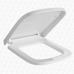 Square Toilet Seat Top Fix Soft Close | Heavy Duty Replacement for Modern Ceramic Pans