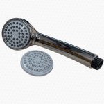 LOW PRESSURE Easy Clean Shower Head Handset for Hard Water Areas Rub Clean 1/2"