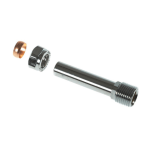 60mm Chrome Radiator Valve Extension Tail | 15mm x 1/2" TRV Extension