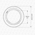 McAlpine Pop-Up Bath & Sink Plug Replacement Fin Washer (45mm x 30mm) - Image 2