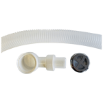 Franke Metal Overflow Fitting & Flexible Tube (36mm Chrome) - Image 2