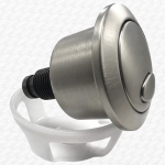 Brushed Nickel Finish Toilet Push Button for Cable Flush Valve Cistern Dual Flush - Image 7