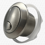 Brushed Nickel Finish Toilet Push Button for Cable Flush Valve Cistern Dual Flush