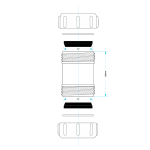 32mm to 36mm Multifit Straight Compression Waste Pipe Coupling (1.25") - Image 4