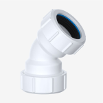 32mm to 36mm Multifit 45-Degree Compression Waste Pipe Elbow Bend (1.25")