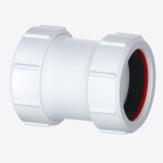 40mm to 43mm Multifit Straight Compression Waste Pipe Coupling (1.5")