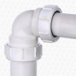 32mm to 36mm Multifit 90-Degree Compression Waste Pipe Elbow Bend (1.25") - Image 2