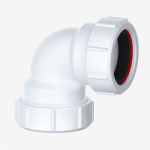 40mm to 43mm Multifit 90-Degree Compression Waste Pipe Elbow Bend (1.5")