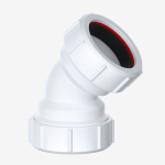 40mm to 43mm Multifit 45-Degree Compression Waste Pipe Elbow Bend (1.5")