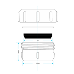 Dishwasher & Washing Machine Waste Pipe Stop End Cap (40mm-43mm Blanking Plug) - Image 3