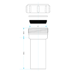 40mm-43mm Multifit Straight Trap Extender Connector (1.5") - Image 4