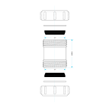 40mm to 43mm Multifit Straight Compression Waste Pipe Coupling (1.5") - Image 4