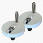 8mm Top Fix Toilet Seat Hinges Fittings Kit Pair - Image 4