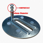 NEW 60mm Top Fix Toilet Seat Fittings Hinges Pins 6mm Pins WC - Image 3