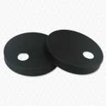 44mm Matt Black Toilet Seat Hinge Covers (Pair)