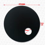44mm Matt Black Toilet Seat Hinge Covers (Pair) - Image 4