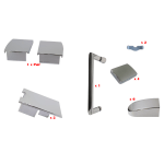 MERLYN Ionic Express sliding door caps and fitting components