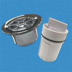 70mm shower waste top chrome with dip tube
